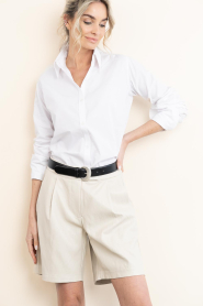 Co'Couture |  Faux leather short Gitt | natural | Picture 7