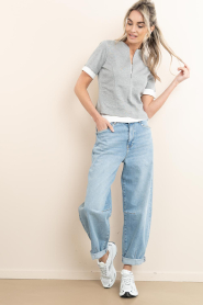 Co'Couture |  Double layer top Lance | grey | Picture 3