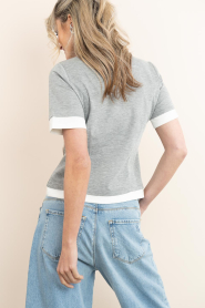Co'Couture |  Double layer top Lance | grey | Picture 8