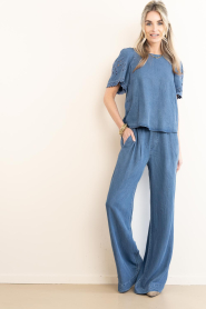 Co'Couture |  Lyocell pants Tilly | blue | Picture 2