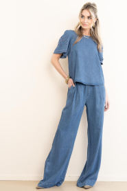 Co'Couture |  Lyocell pants Tilly | blue | Picture 3