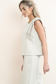 Co'Couture |  Top with folds Mava | beige | Picture 9
