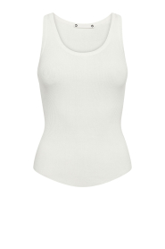 Co'Couture |  Babyrib tank top Claire | white | Picture 1