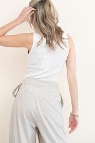 Co'Couture |  Babyrib tank top Claire | white | Picture 8