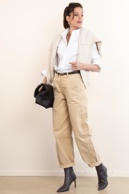 Co'Couture :  Tailored stretch blouse Sanna | white - img3