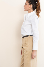 Co'Couture :  Tailored stretch blouse Sanna | white - img6