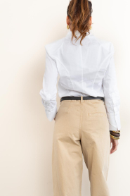 Co'Couture :  Tailored stretch blouse Sanna | white - img7