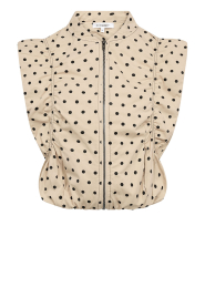 Co'Couture |  Waistcoat with polkadots Diddi | natural | Picture 1