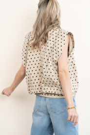 Co'Couture |  Waistcoat with polkadots Diddi | natural | Picture 8