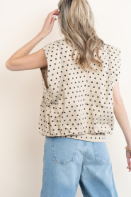 Co'Couture |  Waistcoat with polkadots Diddi | natural | Picture 9