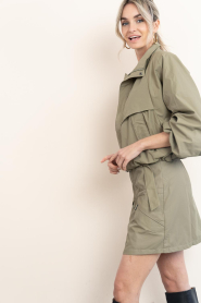 Co'Couture |  Cargo mini skirt Alora | green | Picture 6