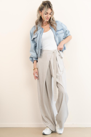 Co'Couture |  Denim bomber jacket Arona | blue | Picture 3