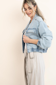 Co'Couture |  Denim bomber jacket Arona | blue | Picture 7