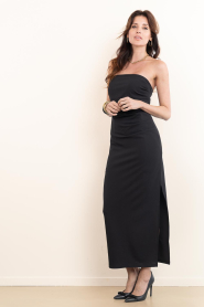 Co'Couture |  Strapless dress Falcon | black | Picture 3