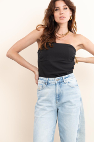 Co'Couture |  Strapless top Falcon | black | Picture 2