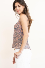 ba&sh |  Top with print and lace details Tizy | dark blue | Picture 7