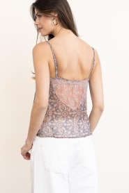 ba&sh |  Top with print and lace details Tizy | dark blue | Picture 8