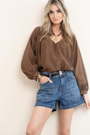 ba&sh |  Denim short Zevy | blue | Picture 2