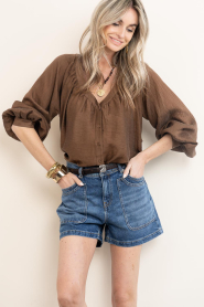 ba&sh |  Denim short Zevy | blue | Picture 5