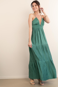 ba&sh |  Dress with V-neck Wasta | green | Picture 4