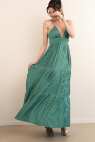 ba&sh |  Dress with V-neck Wasta | green | Picture 5