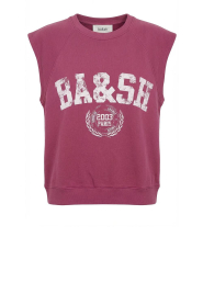 ba&sh |  Sweater with logo Beata | pink | Picture 1