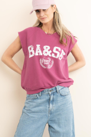 ba&sh |  Sweater with logo Beata | pink | Picture 5