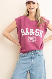 ba&sh |  Sweater with logo Beata | pink | Picture 6