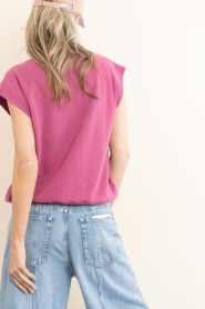 ba&sh |  Sweater with logo Beata | pink | Picture 8