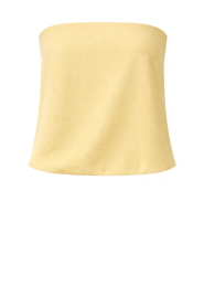 ba&sh |  Strapless top Deborah | light yellow | Picture 1