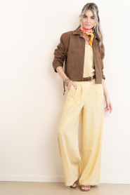 ba&sh |  Strapless top Deborah | light yellow | Picture 3