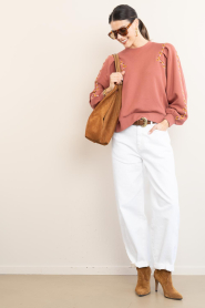 ba&sh |  Sweater with bat sleeves Mesta | pink | Picture 3