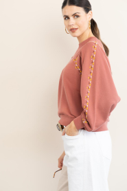 ba&sh |  Sweater with bat sleeves Mesta | pink | Picture 8