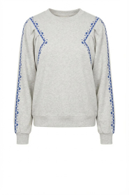 ba&sh |  Sweater with bat sleeves Mesta | grey | Picture 1