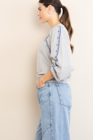 ba&sh |  Sweater with bat sleeves Mesta | grey | Picture 6