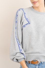 ba&sh |  Sweater with bat sleeves Mesta | grey | Picture 8