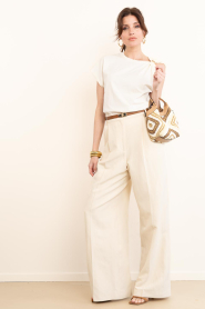ba&sh |  One shoulder T-shirt Allia | natural | Picture 3