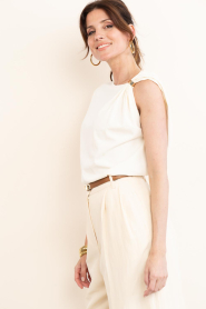 ba&sh |  One shoulder T-shirt Allia | natural | Picture 7