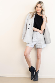 ba&sh |  One shoulder T-shirt Allia | black | Picture 3