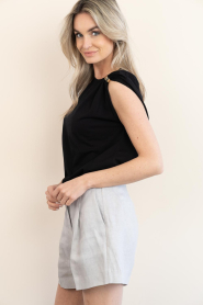 ba&sh |  One shoulder T-shirt Allia | black | Picture 7