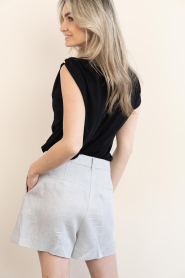 ba&sh |  One shoulder T-shirt Allia | black | Picture 8