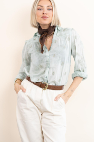 ba&sh :  Scarf with print Fary | brown - img5