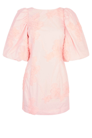 Second Female |  Mini-dress with puff sleeves Ashley | light pink   | Picture 1