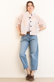 Second Female |  Cropped jacket with embroidery Ashley | pink | Picture 3