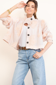 Second Female |  Cropped jacket with embroidery Ashley | pink | Picture 5