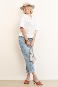 Second Female |  Top with embroidery Farrow | white | Picture 3