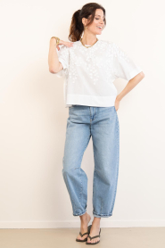 Second Female |  Top with embroidery Farrow | white | Picture 4