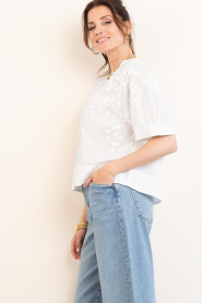 Second Female |  Top with embroidery Farrow | white | Picture 8