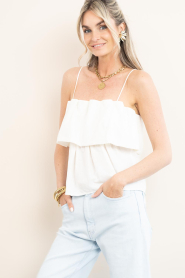 Second Female |  Top with ruffles Aie | white | Picture 6