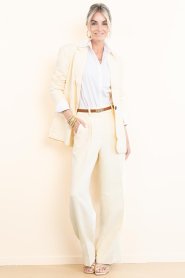 Second Female |  Linen mix trousers Lino | yellow | Picture 3